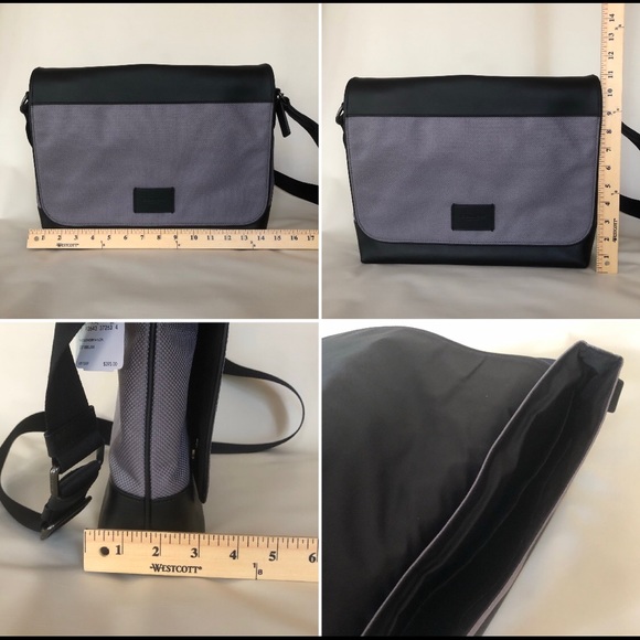 COACH Leather and Nylon Messenger Crossbody Bag - Picture 8 of 8